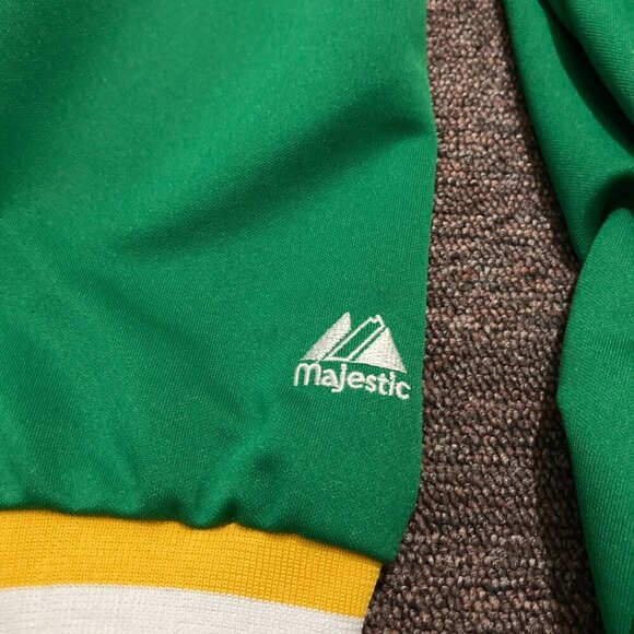 Hardwood Classics BOSTON CELTICS Men's 3XL Green Full Zip Warm-Up Jacket - Picture 5 of 11